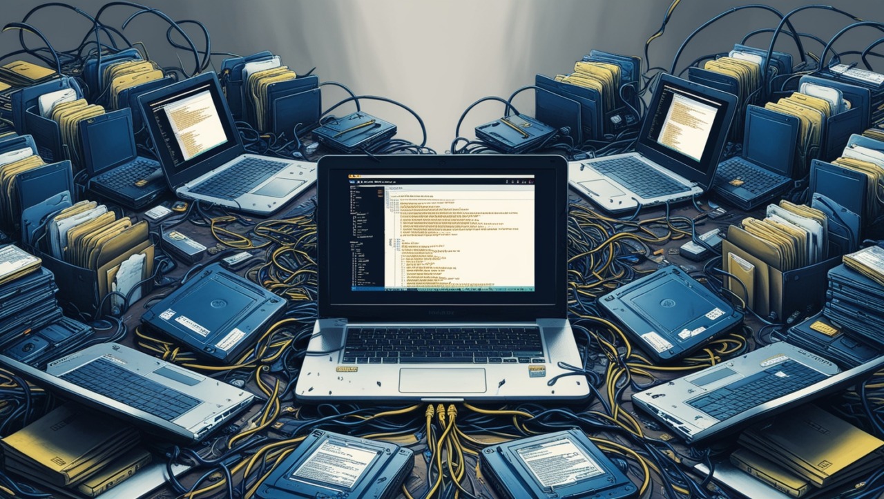 Computer hooked up to take off-site backups